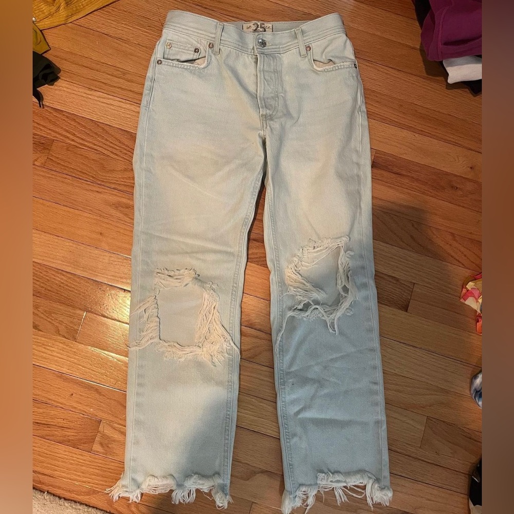 Free people jeans worn once